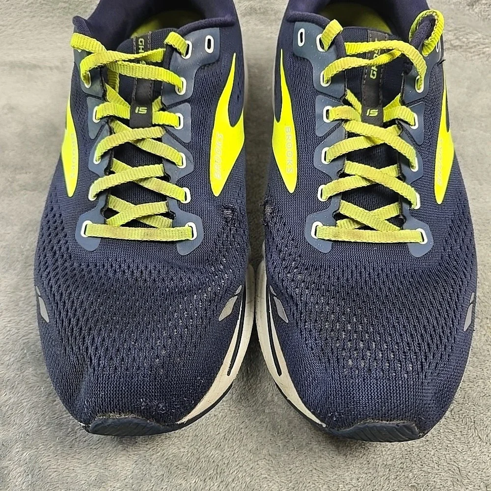 Brooks Ghost 15 Mens Size 12.5 Blue Athletic Running Shoes Sneakers 1103931D429‎